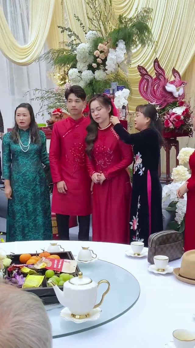 Ngày ăn hỏi của cô dâu